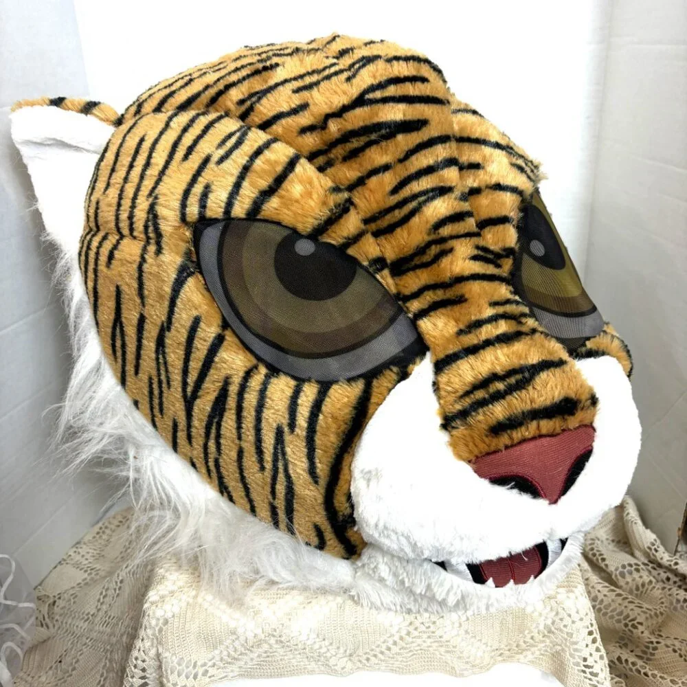 Dan Dee Big Greeter Heads Tiger Plush Mascot Head Adult Halloween